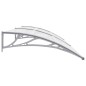 vidaXL Marquesina para puerta PC gris y transparente 240x80 cm vidaXL Marquesina para puerta PC gris y transparente 240x80 cm