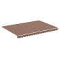 vidaXL Tela de repuesto para toldo marrón 3,5x2,5 m