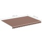 vidaXL Tela de repuesto para toldo marrón 3,5x2,5 m