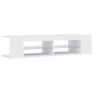 vidaXL Mueble de TV con luces LED blanco 135x39x30 cm