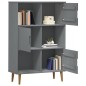 vidaXL Librería MOLDE madera maciza de pino marrón 90x35x133,5 cm vidaXL Librería MOLDE madera maciza de pino marrón 90x35x133,5 cm