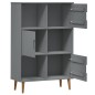 vidaXL Librería MOLDE madera maciza de pino marrón 90x35x133,5 cm vidaXL Librería MOLDE madera maciza de pino marrón 90x35x133,5 cm