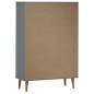 vidaXL Librería MOLDE madera maciza de pino marrón 90x35x133,5 cm vidaXL Librería MOLDE madera maciza de pino marrón 90x35x133,5 cm