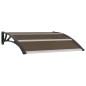 vidaXL Marquesina de puerta PC negro 120x100 cm