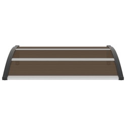 vidaXL Marquesina de puerta PC negro 120x100 cm