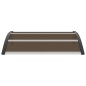 vidaXL Marquesina de puerta PC negro 120x100 cm