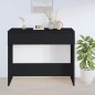 vidaXL Mesa consola madera de ingeniería negro 90x36x75 cm vidaXL Mesa consola madera de ingeniería negro 90x36x75 cm