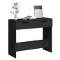 vidaXL Mesa consola madera de ingeniería negro 90x36x75 cm vidaXL Mesa consola madera de ingeniería negro 90x36x75 cm