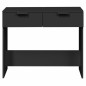 vidaXL Mesa consola madera de ingeniería negro 90x36x75 cm vidaXL Mesa consola madera de ingeniería negro 90x36x75 cm