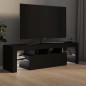 vidaXL Mueble de TV con luces LED negro 140x36,5x40 cm