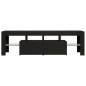 vidaXL Mueble de TV con luces LED negro 140x36,5x40 cm