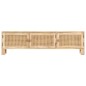 vidaXL Mueble de TV madera mango maciza y caña natural 140x30x40 cm