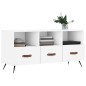 vidaXL Mueble de TV madera de ingeniería blanco 102x36x50 cm