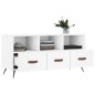 vidaXL Mueble de TV madera de ingeniería blanco 102x36x50 cm