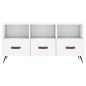 vidaXL Mueble de TV madera de ingeniería blanco 102x36x50 cm