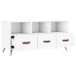 vidaXL Mueble de TV madera de ingeniería blanco 102x36x50 cm