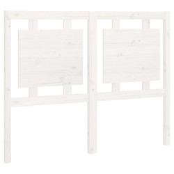 vidaXL Cabecero de cama madera maciza de pino blanco 125,5x4x100 cm