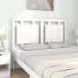 vidaXL Cabecero de cama madera maciza de pino blanco 125,5x4x100 cm
