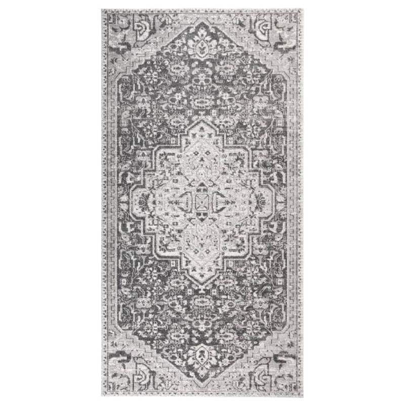 vidaXL Alfombra de exterior tejido plano gris claro 80x150 cm vidaXL Alfombra de exterior tejido plano gris claro 80x150 cm