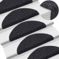 vidaXL Alfombrillas de escaleras autoadhesivas 10 uds negro 56x17x3 cm vidaXL Alfombrillas de escaleras autoadhesivas 10 uds negro 56x17x3 cm