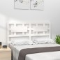 vidaXL Cabecero de cama madera maciza de pino blanco 205,5x4x100 cm vidaXL Cabecero de cama madera maciza de pino blanco 205,5x4x100 cm