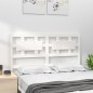 vidaXL Cabecero de cama madera maciza de pino blanco 205,5x4x100 cm vidaXL Cabecero de cama madera maciza de pino blanco 205,5x4x100 cm