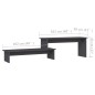 vidaXL Mueble para TV madera contrachapada gris 180x30x43 cm