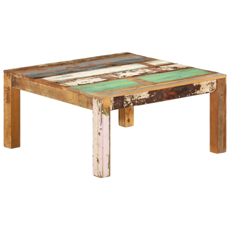vidaXL Mesa de centro de madera maciza reciclada 80x80x40 cm vidaXL Mesa de centro de madera maciza reciclada 80x80x40 cm