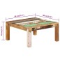 vidaXL Mesa de centro de madera maciza reciclada 80x80x40 cm vidaXL Mesa de centro de madera maciza reciclada 80x80x40 cm