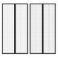 vidaXL Cortina mosquitera para puerta 2 uds imán negro 210 x 100 cm vidaXL Cortina mosquitera para puerta 2 uds imán negro 210 x 100 cm
