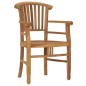 vidaXL Conjunto de comedor de jardín 3 piezas madera maciza de teca vidaXL Conjunto de comedor de jardín 3 piezas madera maciza de teca