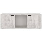 vidaXL Mueble de TV madera de ingeniería hormigón 88,5x27,5x30,5 cm