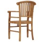 vidaXL Conjunto de comedor de jardín 3 piezas madera maciza de teca vidaXL Conjunto de comedor de jardín 3 piezas madera maciza de teca