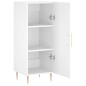 vidaXL Aparador madera de ingeniería blanco 34,5x34x90 cm vidaXL Aparador madera de ingeniería blanco 34,5x34x90 cm