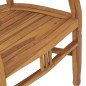 vidaXL Conjunto de comedor de jardín 3 piezas madera maciza de teca vidaXL Conjunto de comedor de jardín 3 piezas madera maciza de teca