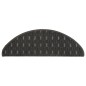 vidaXL Alfombras de peldaños de escalera 15 uds antracita 56x17x3 cm