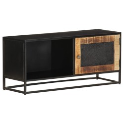 vidaXL Mueble para TV de madera maciza de mango rugosa 90x30x40 cm