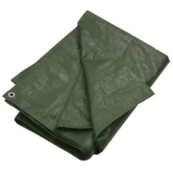vidaXL Lona HDPE verde 180 g/m² 3x4 m