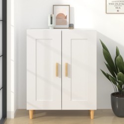 vidaXL Aparador de madera contrachapada blanco 69,5x34x90 cm