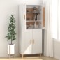 vidaXL Aparador de madera contrachapada blanco 69,5x34x90 cm