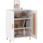vidaXL Aparador de madera contrachapada blanco 69,5x34x90 cm