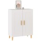 vidaXL Aparador de madera contrachapada blanco 69,5x34x90 cm