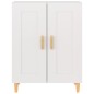 vidaXL Aparador de madera contrachapada blanco 69,5x34x90 cm