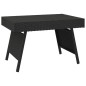 vidaXL Mesa auxiliar plegable ratán sintético negro 60x40x38 cm vidaXL Mesa auxiliar plegable ratán sintético negro 60x40x38 cm