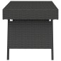 vidaXL Mesa auxiliar plegable ratán sintético negro 60x40x38 cm vidaXL Mesa auxiliar plegable ratán sintético negro 60x40x38 cm