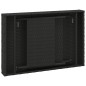 vidaXL Mesa auxiliar plegable ratán sintético negro 60x40x38 cm vidaXL Mesa auxiliar plegable ratán sintético negro 60x40x38 cm