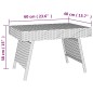 vidaXL Mesa auxiliar plegable ratán sintético negro 60x40x38 cm vidaXL Mesa auxiliar plegable ratán sintético negro 60x40x38 cm