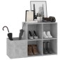 vidaXL Zapatero de recibidor contrachapado gris hormigón 105x35,5x70cm vidaXL Zapatero de recibidor contrachapado gris hormigón 105x35,5x70cm