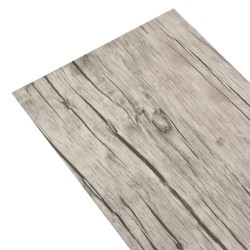 vidaXL Lamas de suelo no autoadhesivas PVC roble lavado 5,26 m² 2 mm