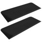 vidaXL Rampas de umbral goma 2 uds 110x41x5 cm vidaXL Rampas de umbral goma 2 uds 110x41x5 cm